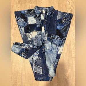 Live 4 Truth Indigo Patterned Shirt